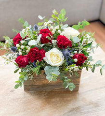 Christmas fresh flower crate