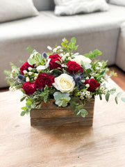 Christmas fresh flower crate