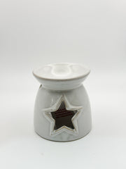 Star cut out wax melt burner