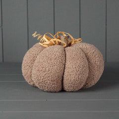 Taupe Fleece fabric pumpkin