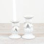 Bow candle stick holders - 2 sizes