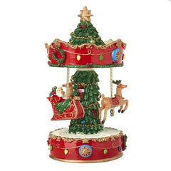 Santa sleigh musical merry go round