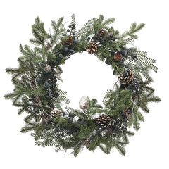 Blueberry Christmas wreath