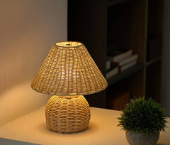 Wicker lamp (size 22.5 x 27cm)