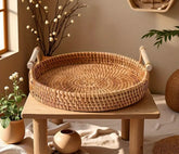 Wicker detailed trays - 2 sizes