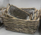 Wicker basket set