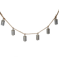 Rustic silver cow bell garland