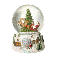 Santa scene snow globe