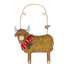 Highland Cow with Scarf