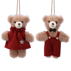 Mr/Mrs Teddy hanging decoration