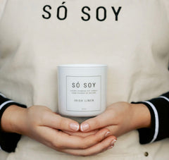 So’ soy Irish linen candle