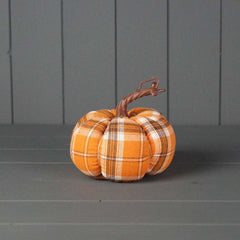 Orange Fabric checked pumpkin