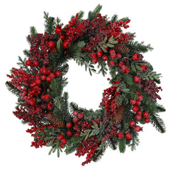 Spruce with Red Berries wreath