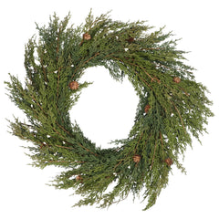 Conifer and Cones Wreath