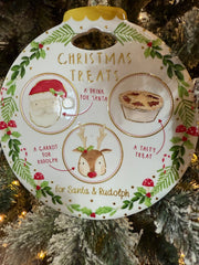Christmas treat plate