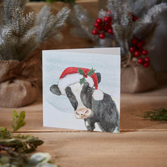 Cow Christmas card