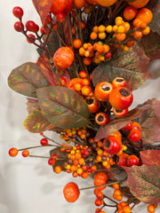 Rustic berry wreath