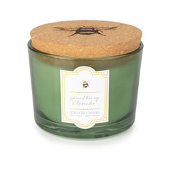 Spiced honey and lavender two wick candle