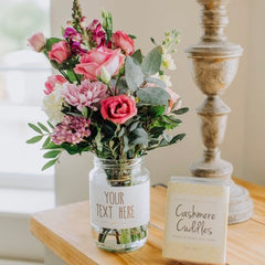 Personalised Fresh Flower Jar