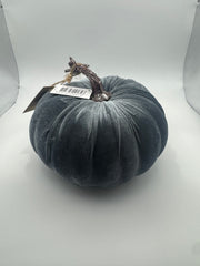 Grey velvet pumpkin