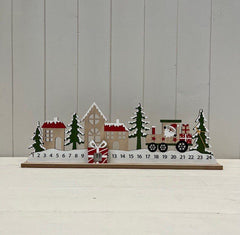Tractor in snow advent calendar