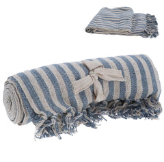 Woven cotton throws
