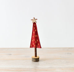 Small Red Felt Christmas Tress
