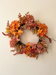 Autumn Hydrangea wreath