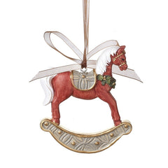 Red rocking horse handing decoration