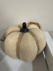 Cream hessian pumpkin