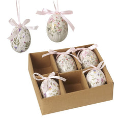 Hanging pattered egg set