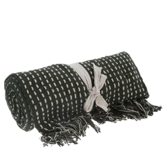 Woven cotton throws