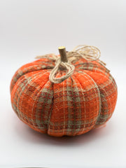 Tartan checked pumpkin