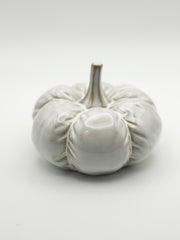 Grey ceramic pumpkin