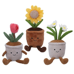 PLUSH POTTED FLOWERS