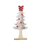 WHITE FELT CHRISTMAS TREE SML