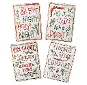 METAL CHRISTMAS CREAM & RED PLAQUE MIX