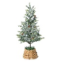 CHRISTMAS TREE WITH RATTAN BASE