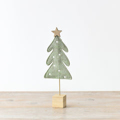 Green Felt Tree On Base