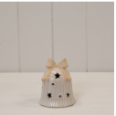 LED Ceramic Christmas Bell with Bow