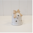 Glazed Ceramic Bell with LED glow