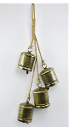 Gold 4 Cowbell Hanging Garland