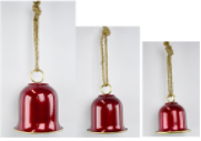 Glossy Red Bells with Hanger