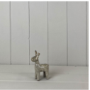Beige Ceramic Reindeer Decoration Tall